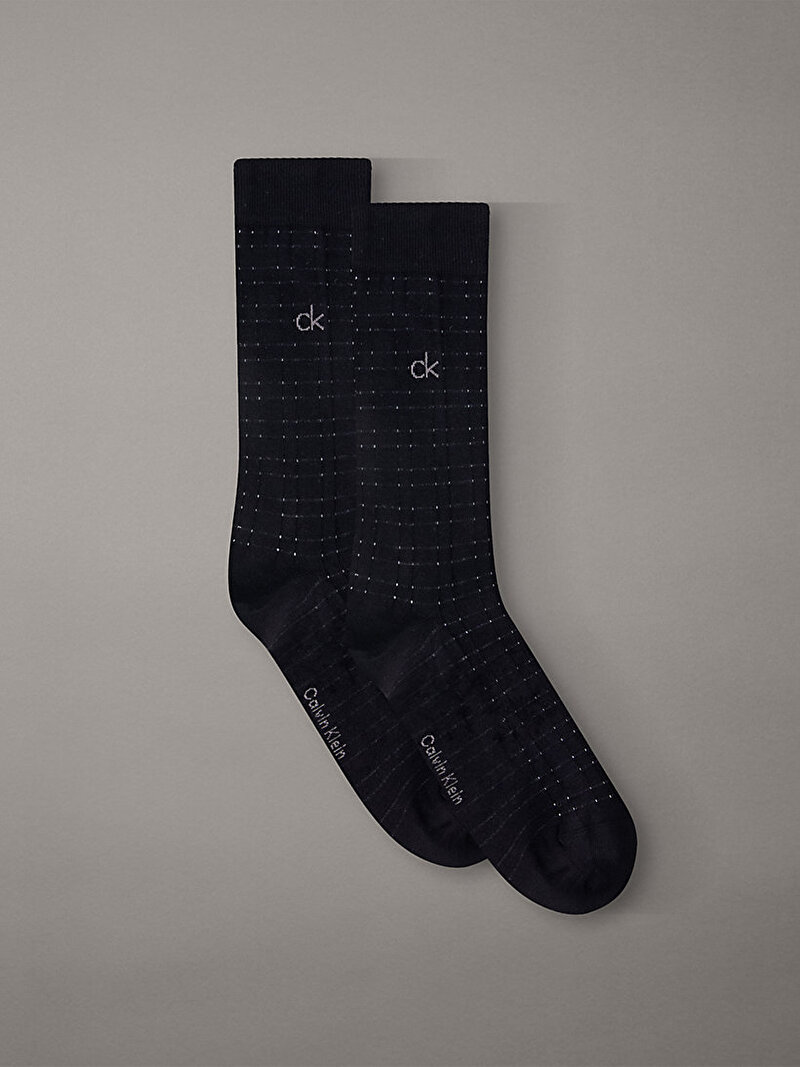 Calvin Klein Siyah Renkli Erkek CK 2'li Paket Çorap