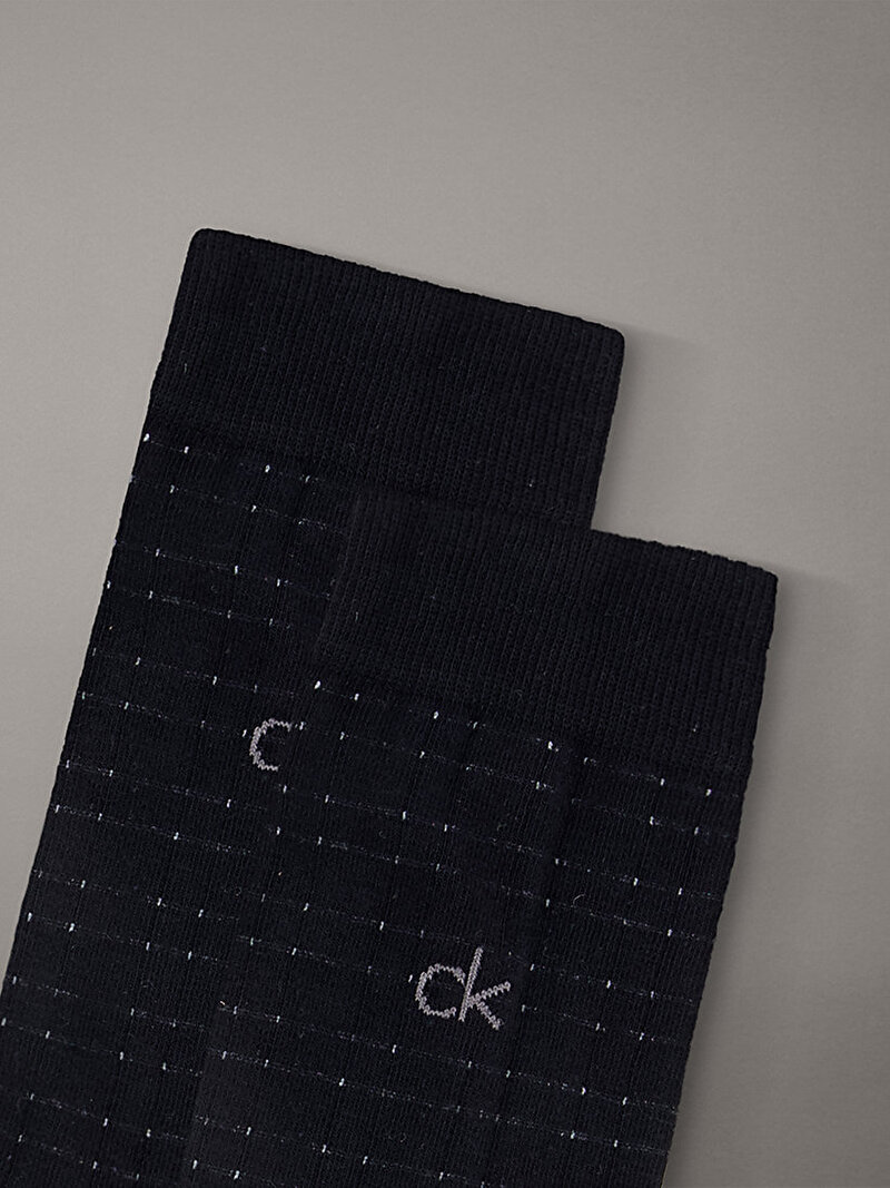 Calvin Klein Siyah Renkli Erkek CK 2'li Paket Çorap