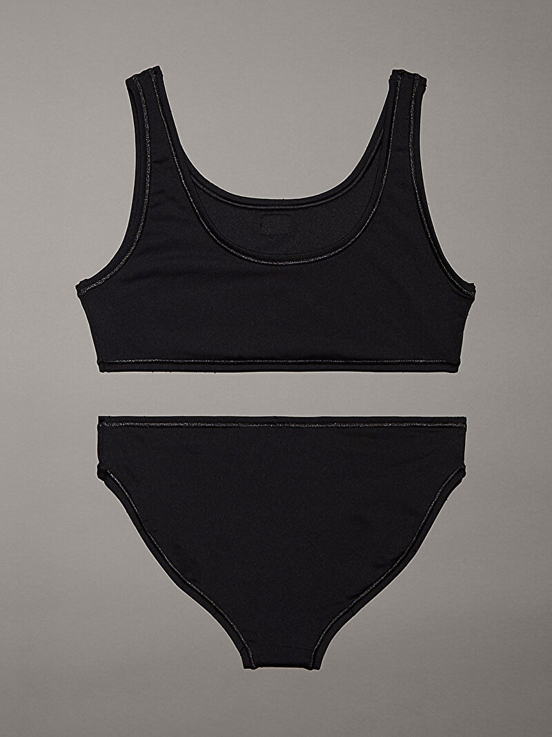 Calvin Klein Siyah Renkli Kız Çocuk Bralet Bikini Set