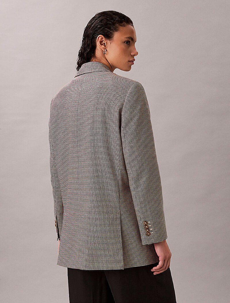 Calvin Klein Bej Renkli Kadın Tech Suiting Oversize Blazer