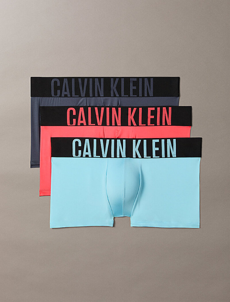 Calvin Klein Çok renkli Renkli Erkek 3'lü Paket Low Rise Trunk Boxer