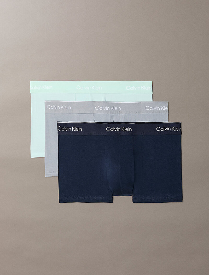 Calvin Klein Çok renkli Renkli Erkek 3'lü Paket Low Rise Trunk Boxer