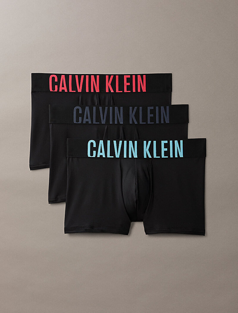 Calvin Klein Siyah Renkli Erkek 3'lü Paket Trunk Boxer