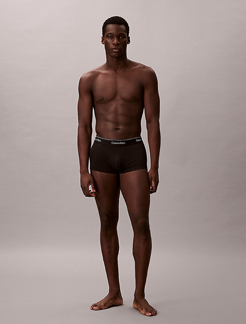 Calvin Klein Siyah Renkli Erkek 3'lü Paket Low Rise Trunk Boxer