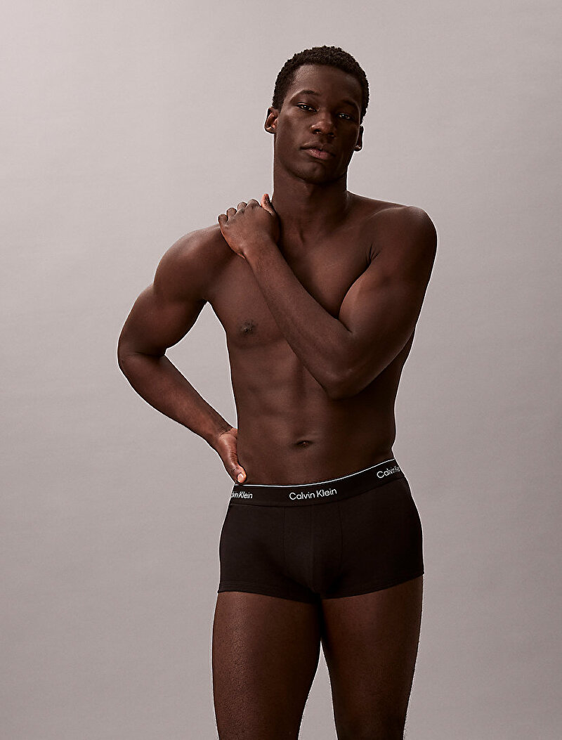 Calvin Klein Siyah Renkli Erkek 3'lü Paket Low Rise Trunk Boxer