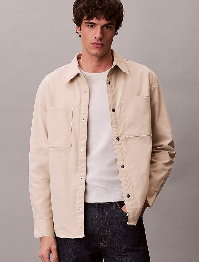 Erkek Matty Canvas Relaxed Ceket