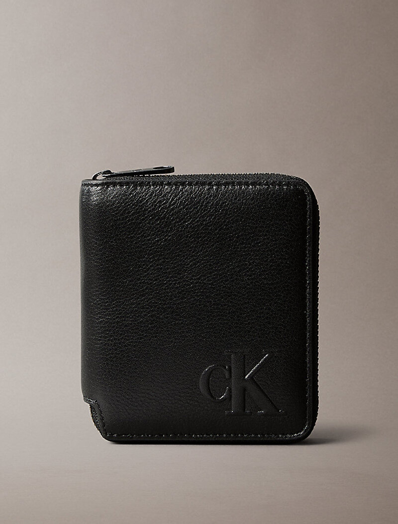 Erkek CK Zip Bifold Cüzdan