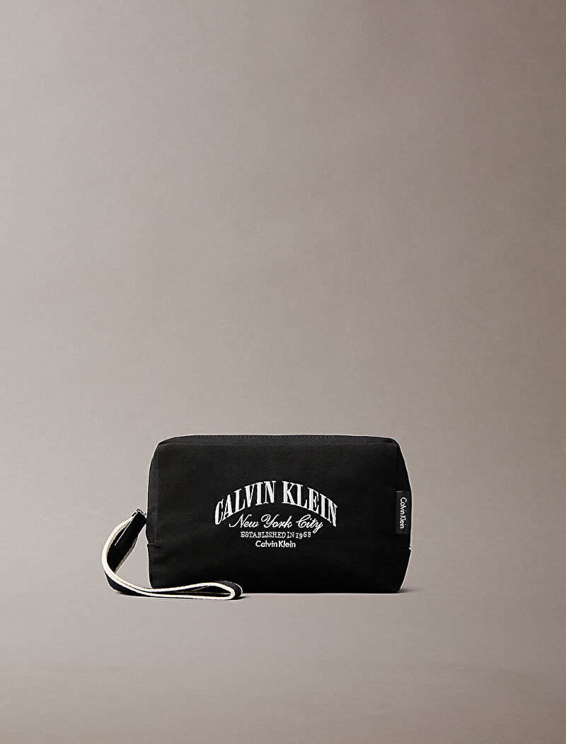 Calvin Klein Siyah Renkli Erkek Graphic Pouch Washbag