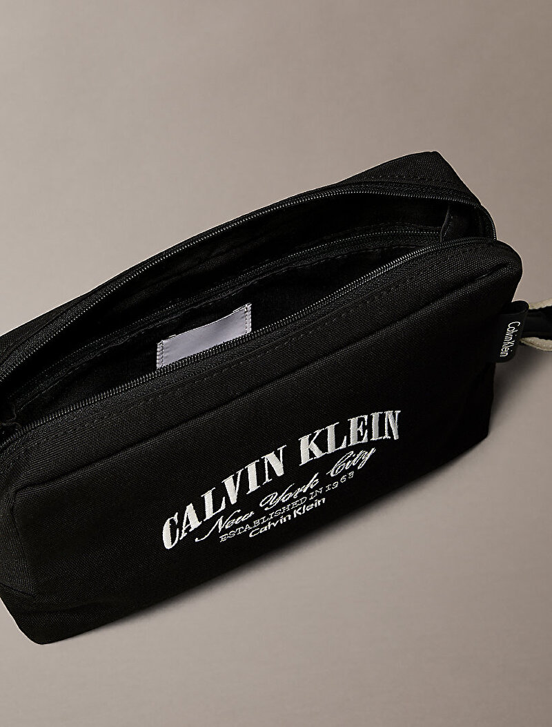 Calvin Klein Siyah Renkli Erkek Graphic Pouch Washbag