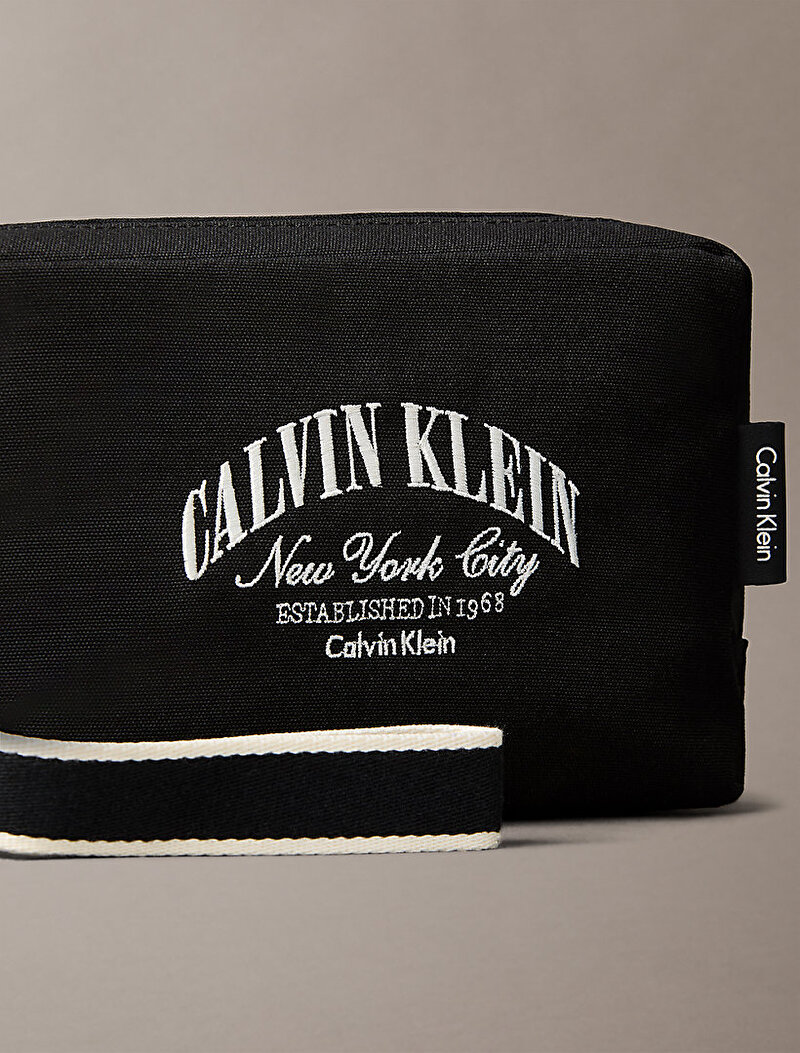 Calvin Klein Siyah Renkli Erkek Graphic Pouch Washbag