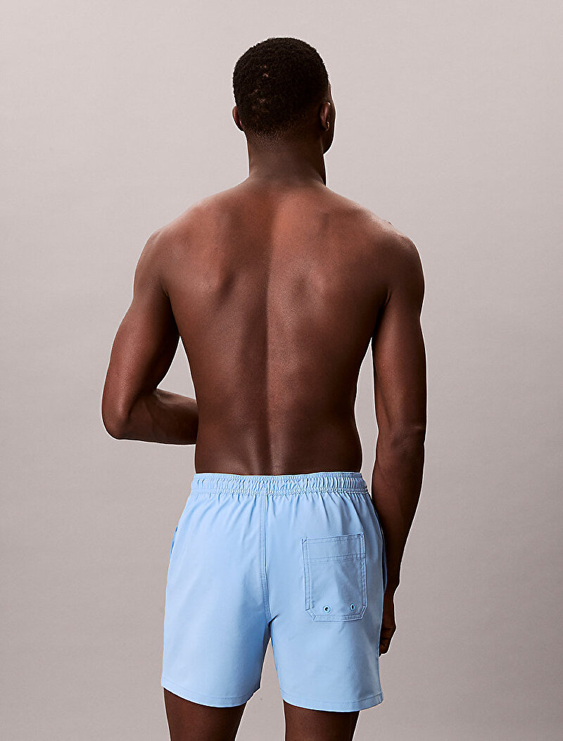 Calvin Klein Mavi Renkli Erkek Medium Drawstring Deniz Şortu