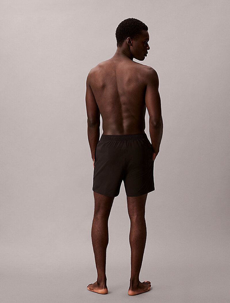 Calvin Klein Siyah Renkli Erkek Medium Drawstring Deniz Şortu