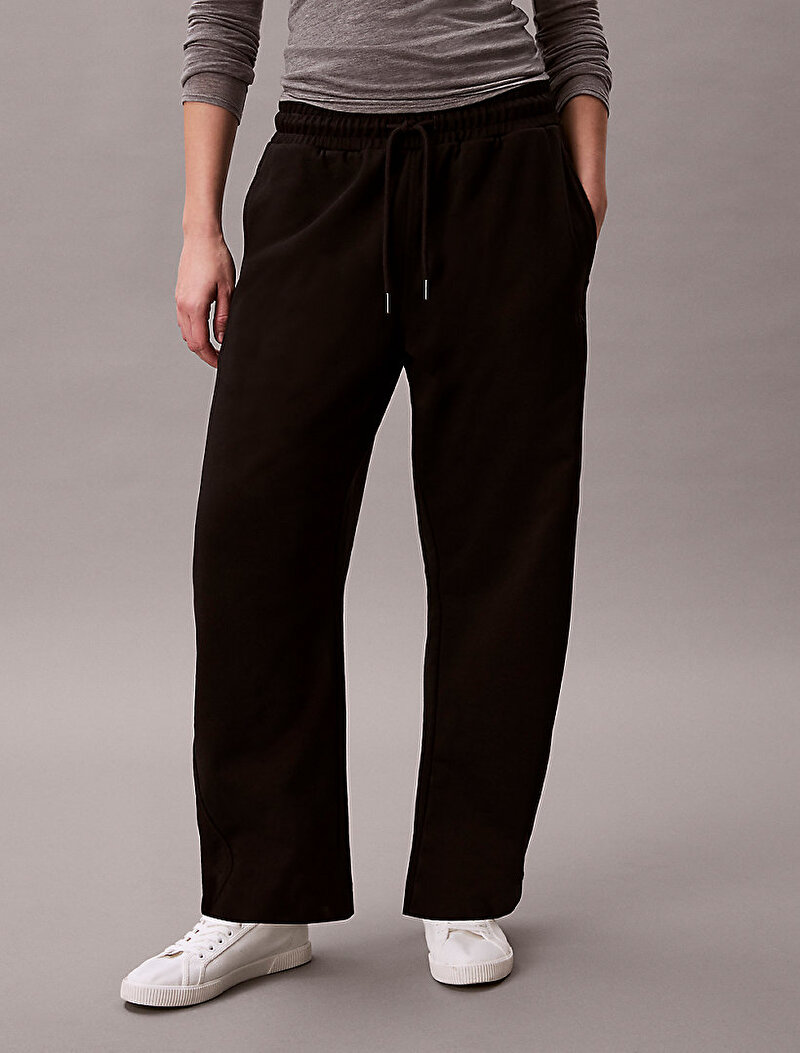 Calvin Klein Siyah Renkli Kadın Monogram French Eşofman Altı