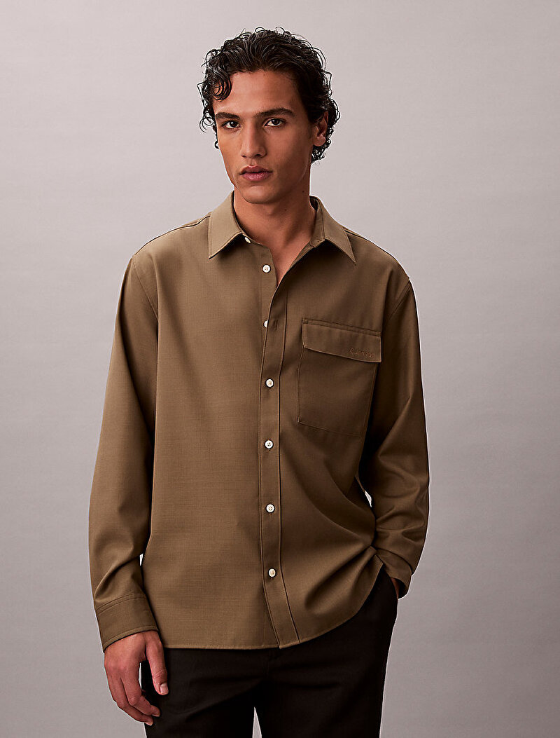 Erkek Travel Twill Easy Gömlek