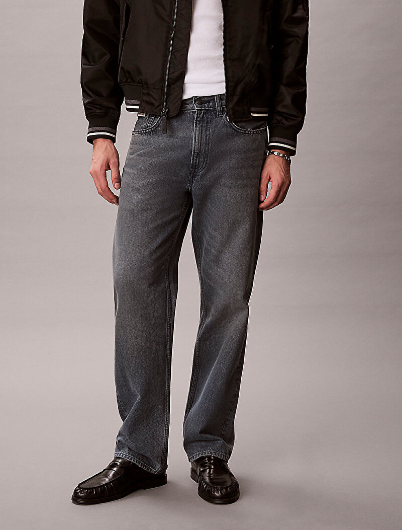 Calvin Klein Mavi Renkli Erkek 90s Straight Blue Jean Pantolon