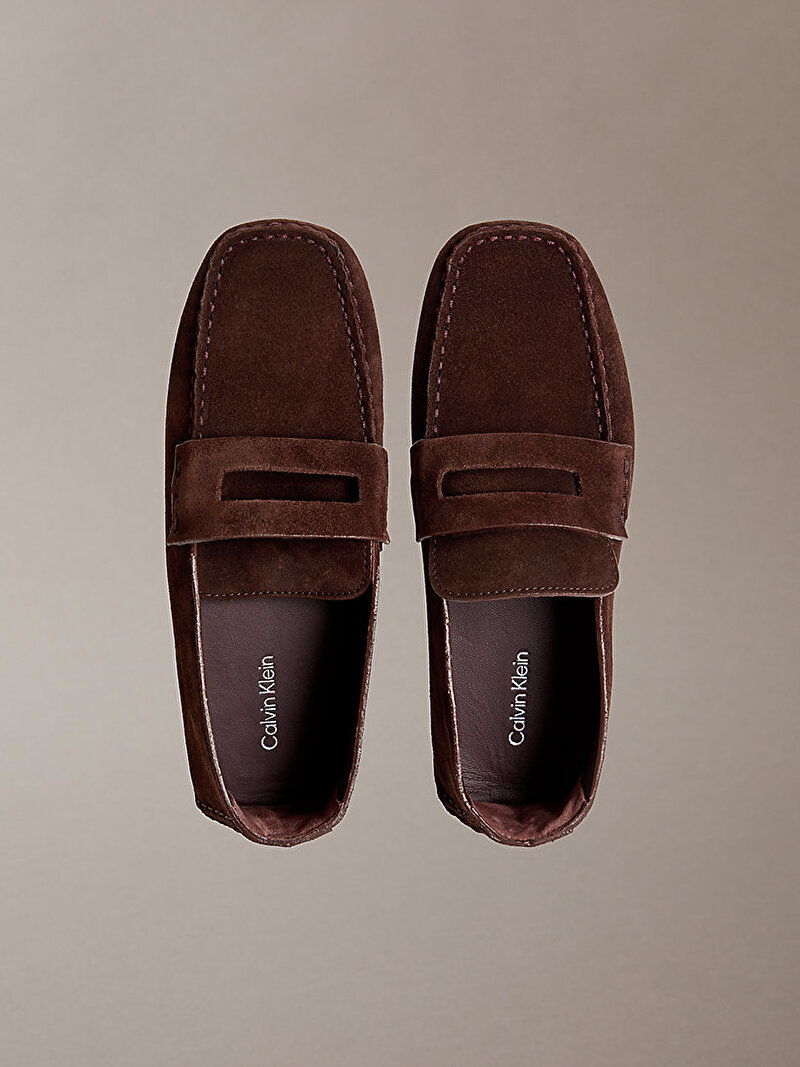 Calvin Klein Kırmızı Renkli Kadın Square Driver Süet Loafer