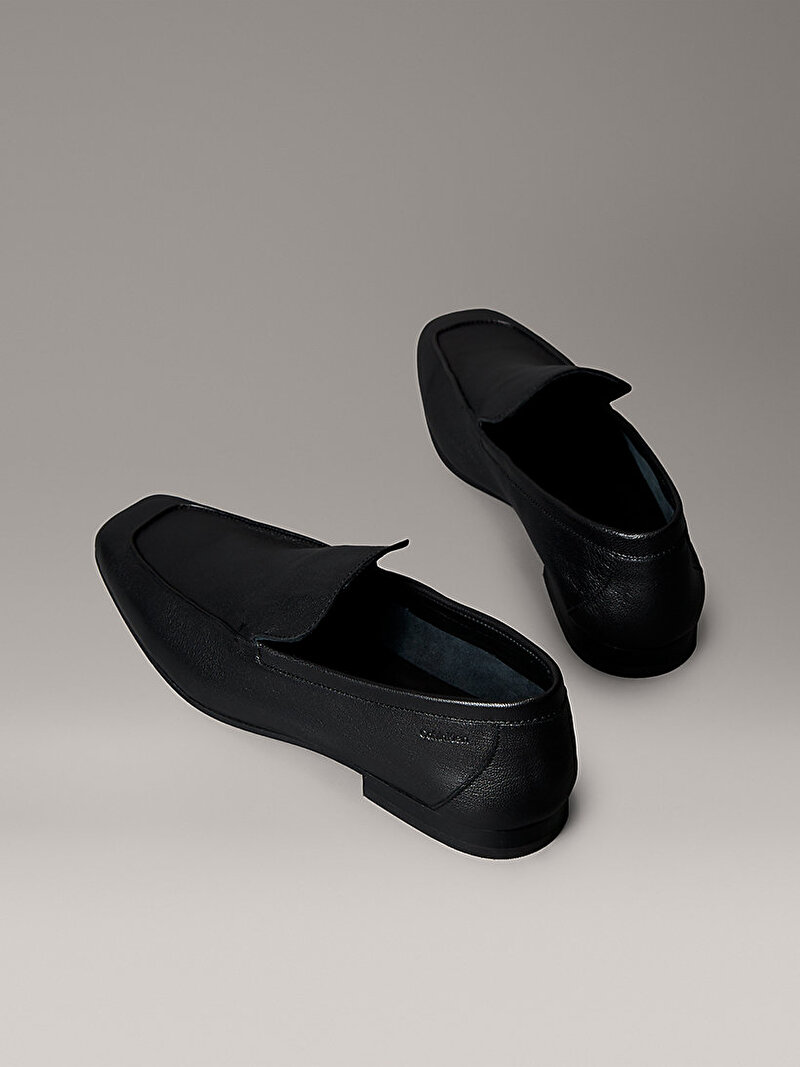 Calvin Klein Siyah Renkli Kadın Square Loafer Piping Loafer