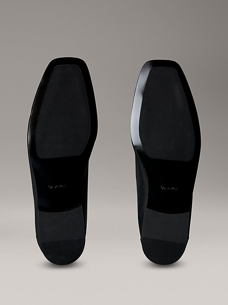 Calvin Klein Siyah Renkli Kadın Square Loafer Piping Loafer