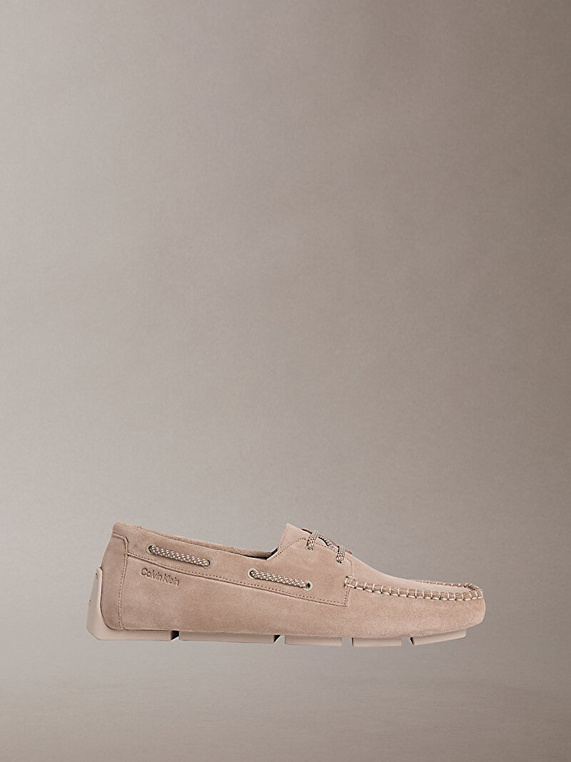 Calvin Klein Bej Renkli Erkek Driver Boat Loafer