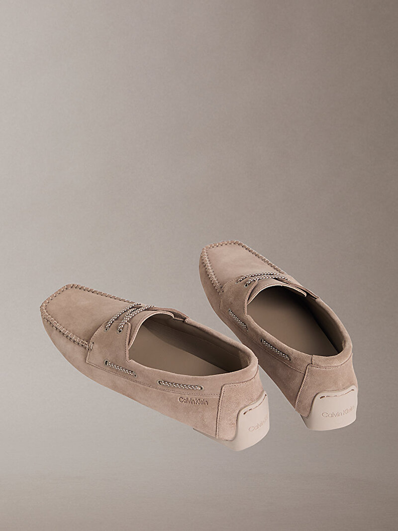 Calvin Klein Bej Renkli Erkek Driver Boat Loafer