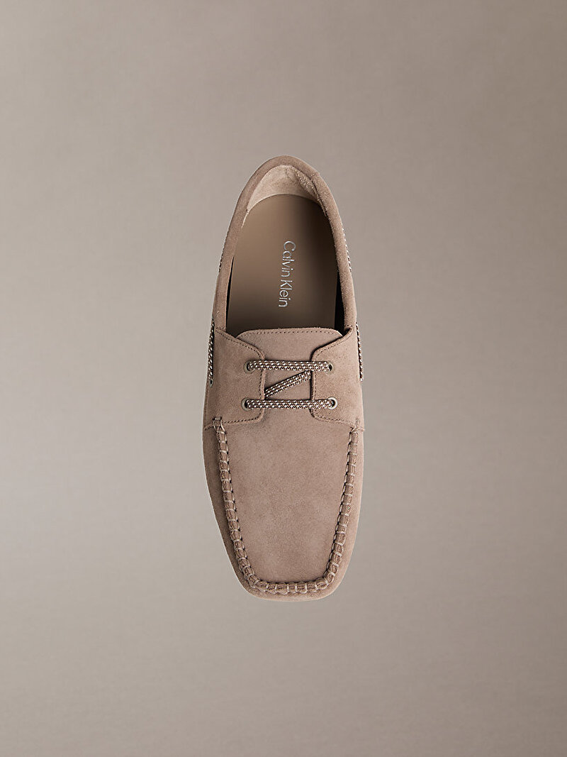 Calvin Klein Bej Renkli Erkek Driver Boat Loafer