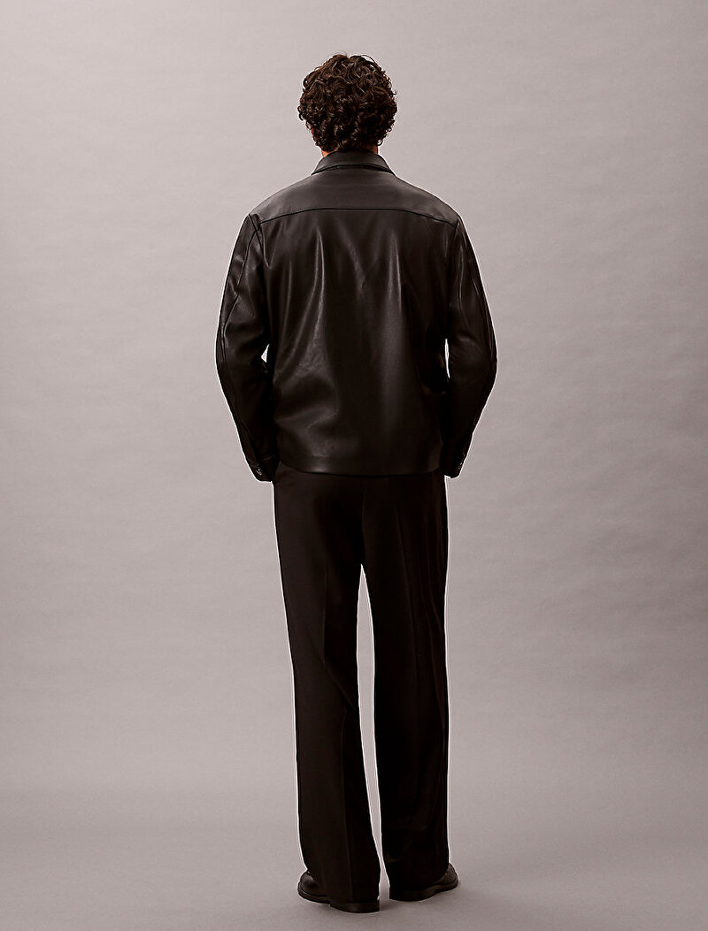 Calvin Klein Siyah Renkli Erkek Wide Leg Travel Pantolon