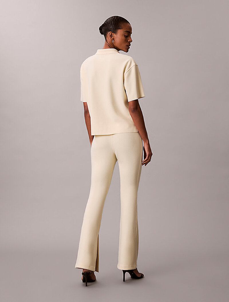 Calvin Klein Bej Renkli Kadın Tailored Knit Pull Pantolon