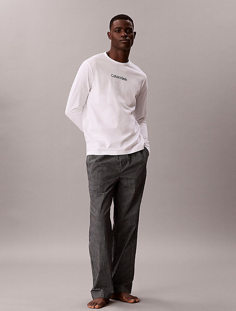 Calvin Klein Beyaz Renkli Erkek Pijama Set