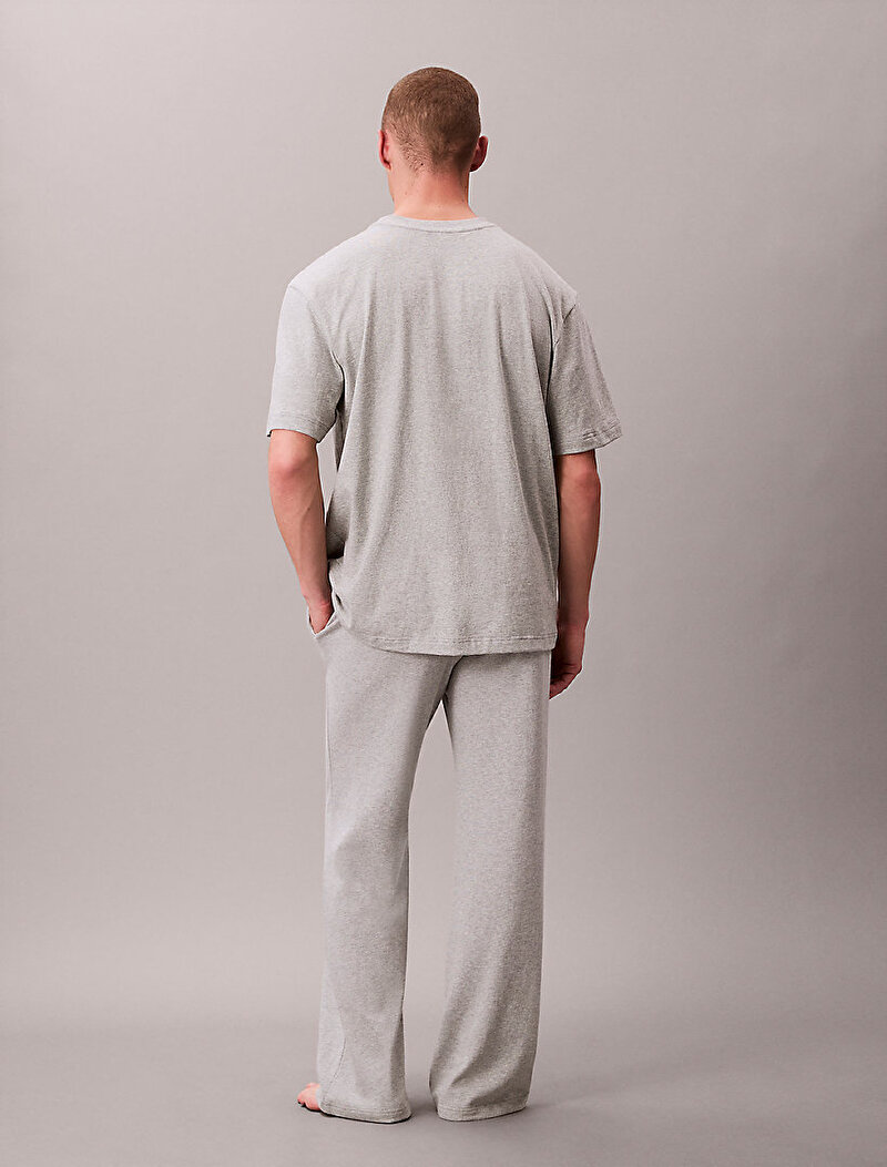 Calvin Klein Gri Renkli Erkek Crew Neck T-shirt