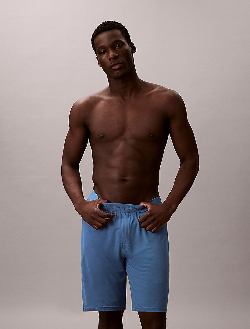 Calvin Klein Mavi Renkli Erkek Modal Şort Pijama Altı