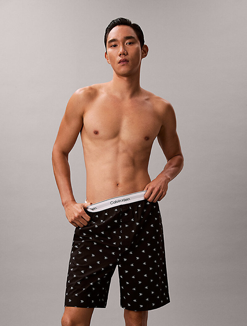 Calvin Klein Siyah Renkli Erkek Şort Pijama Altı