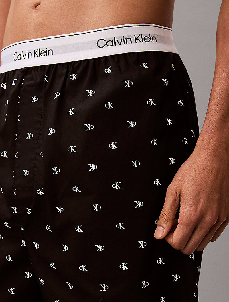 Calvin Klein Siyah Renkli Erkek Şort Pijama Altı