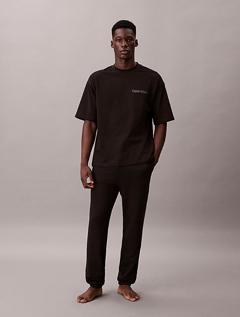 Calvin Klein Siyah Renkli Erkek Crew Neck T-shirt