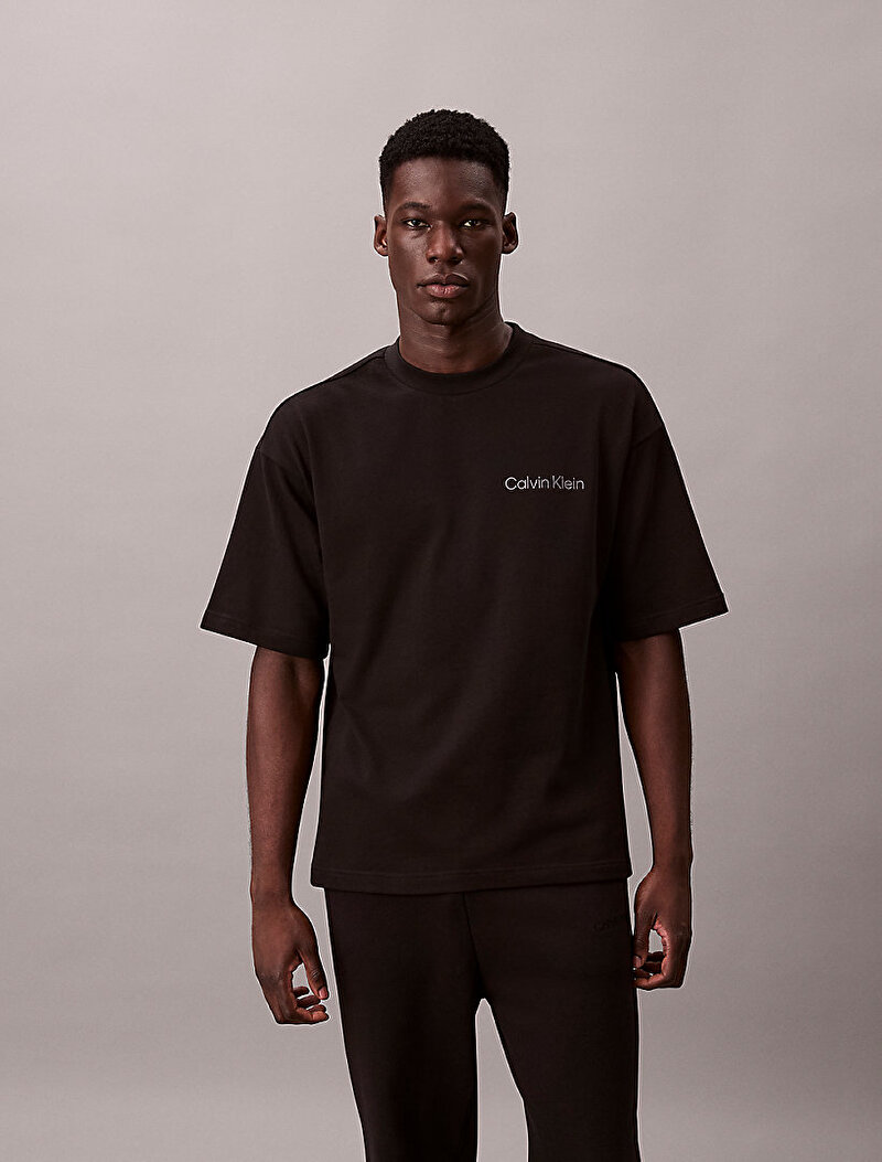 Calvin Klein Siyah Renkli Erkek Crew Neck T-shirt