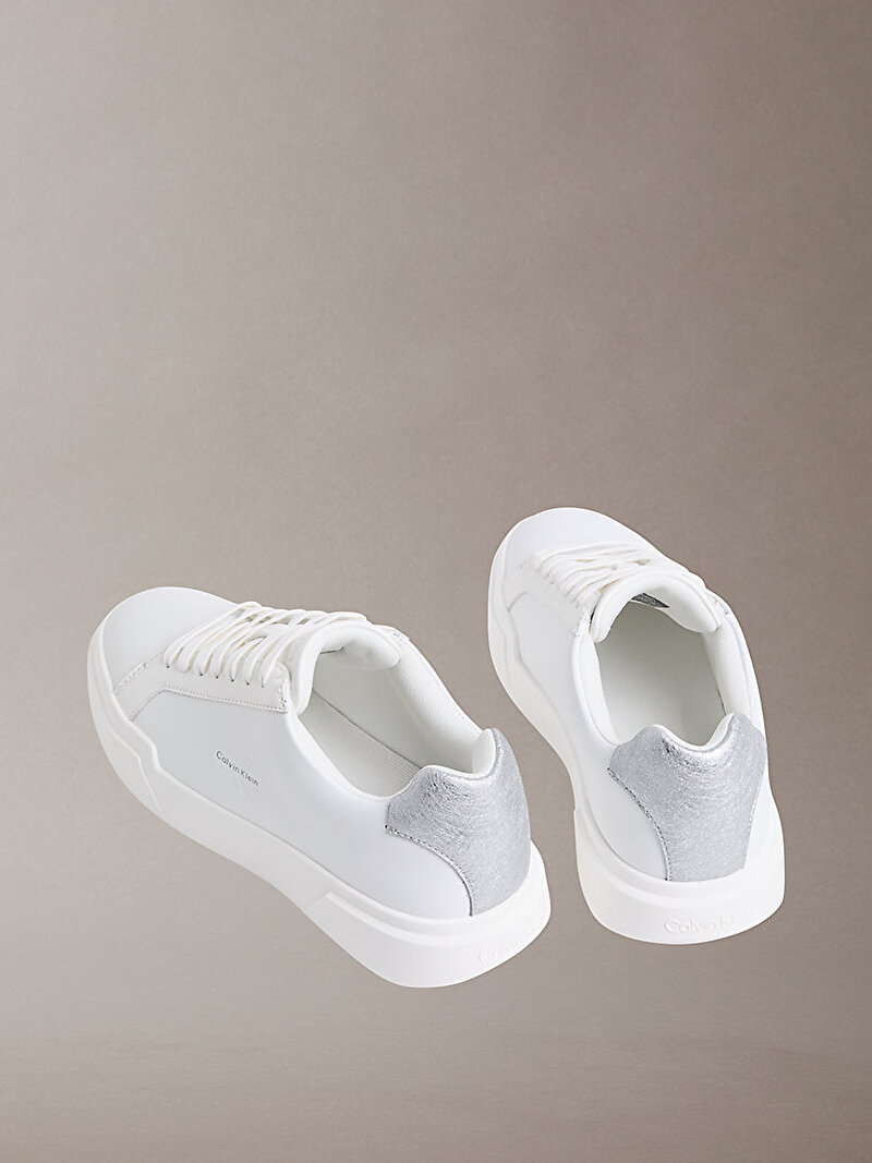 Calvin Klein Beyaz Renkli Kadın Chunky Cupsole Met Sneaker