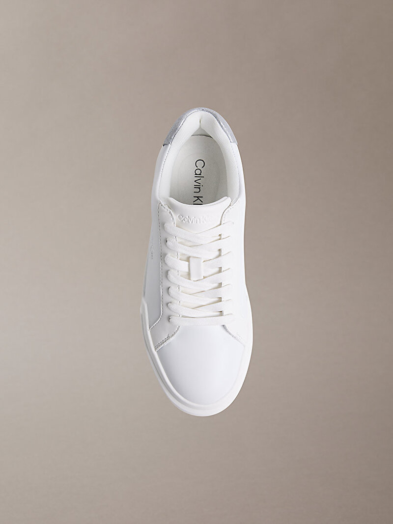 Calvin Klein Beyaz Renkli Kadın Chunky Cupsole Met Sneaker