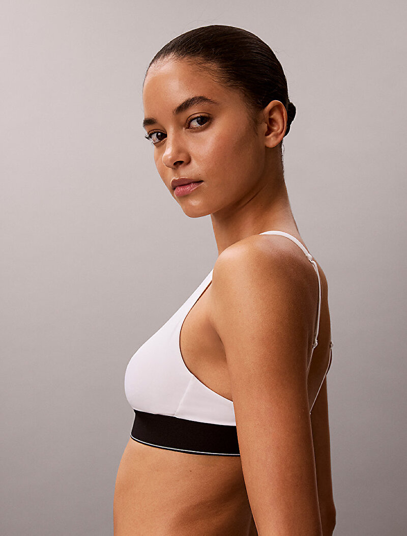Calvin Klein Beyaz Renkli Kadın Lightly Lined Triangle Sütyen