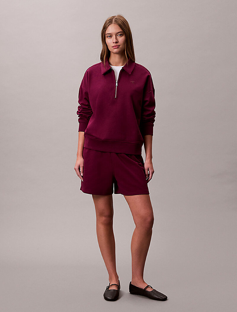 Calvin Klein Kırmızı Renkli Kadın Archive Terry Sweatshirt