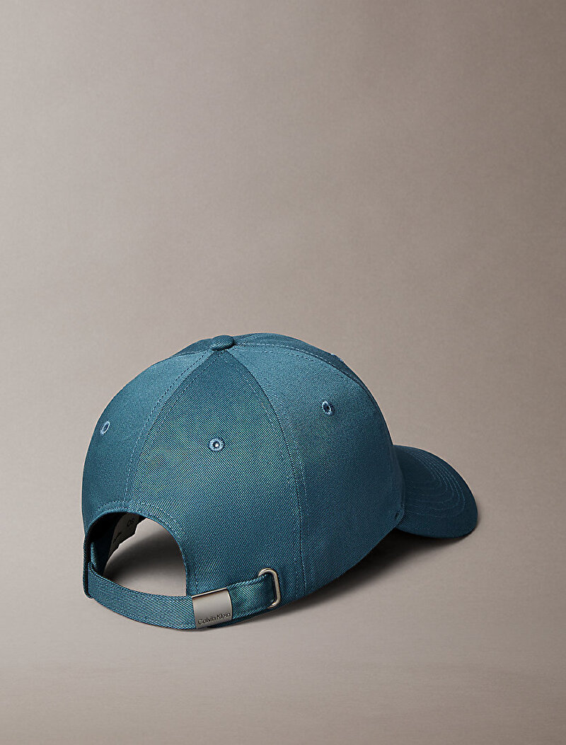 Calvin Klein Mavi Renkli Erkek Monologo Woven Patch Şapka