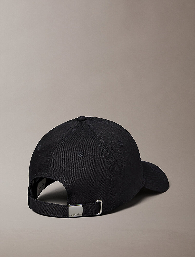 Calvin Klein Siyah Renkli Erkek Monologo Woven Patch Şapka