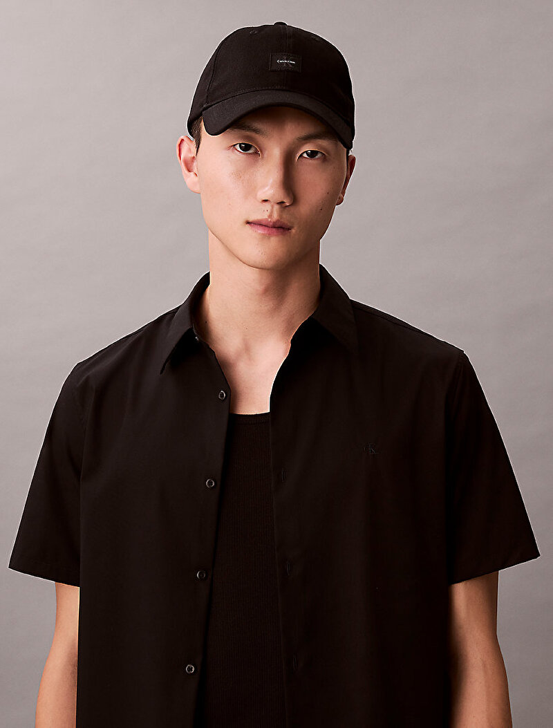 Calvin Klein Siyah Renkli Erkek Monologo Woven Patch Şapka