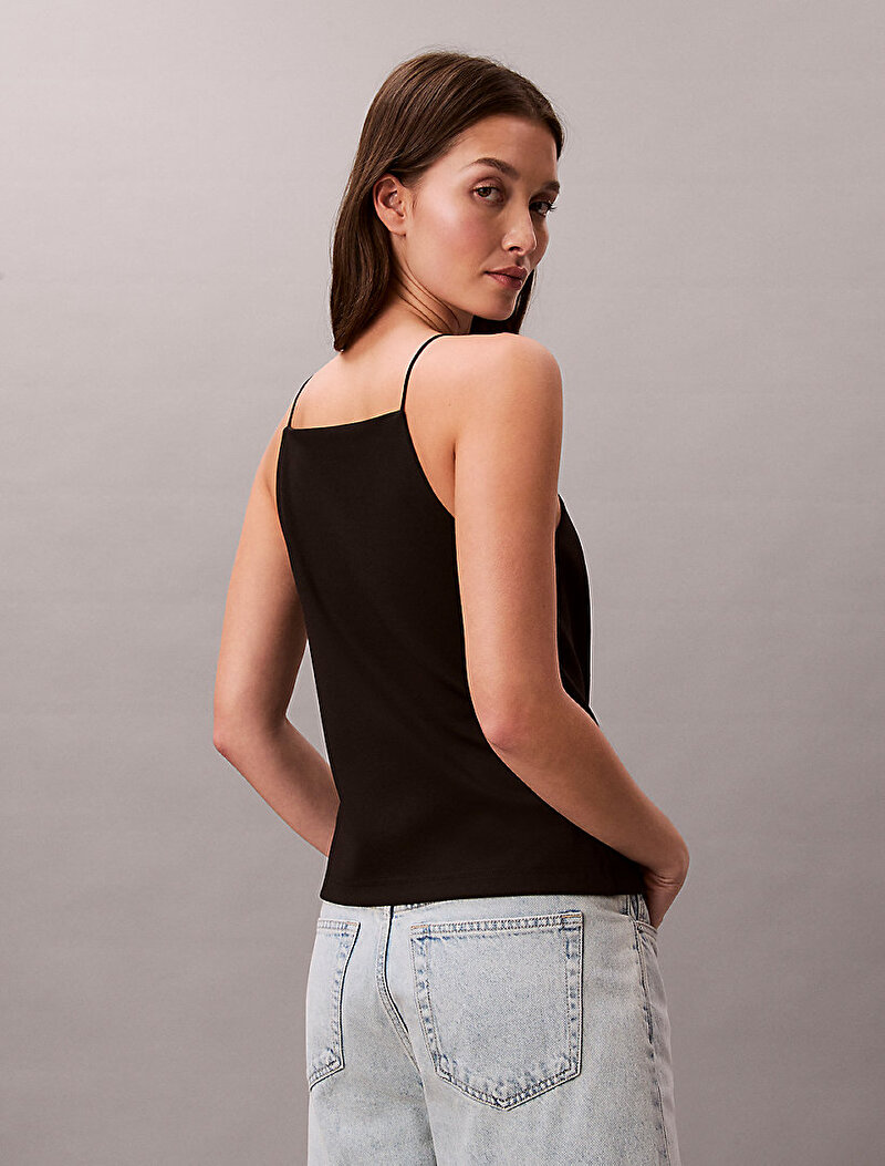 Calvin Klein Siyah Renkli Kadın Ponte Monogram Bluz