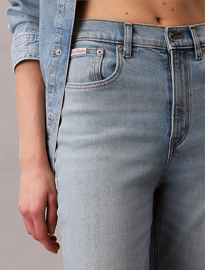 Calvin Klein Mavi Renkli Kadın New Mom Jean Pantolon