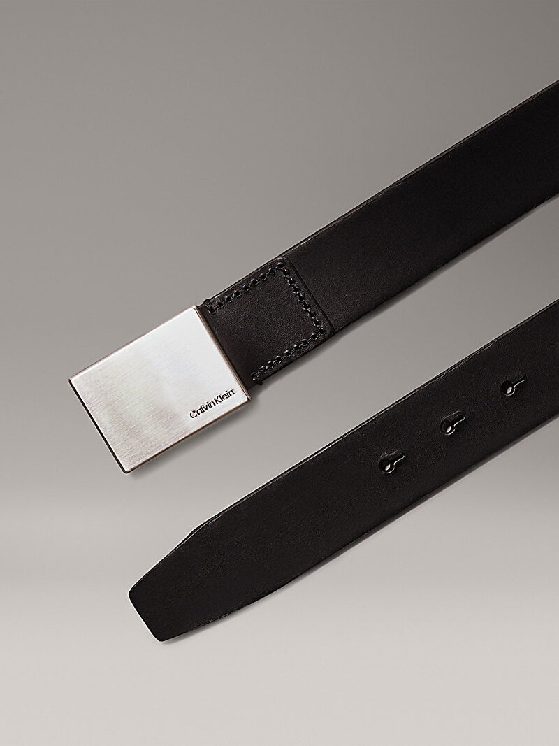 Calvin Klein Siyah Renkli Erkek Formal Plaque Kemer