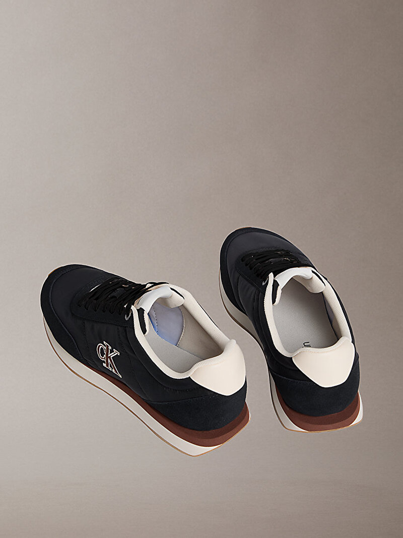 Calvin Klein Siyah Renkli Erkek Retro Runner Essential Sneaker