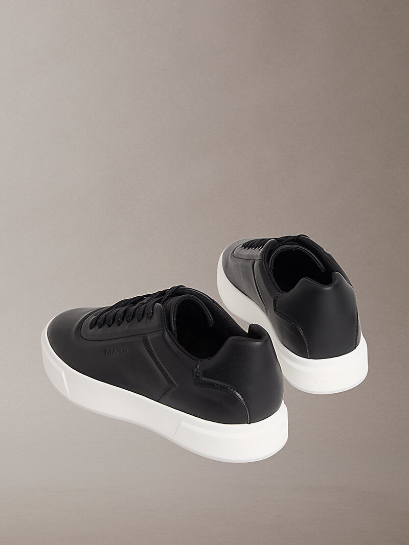 Calvin Klein Siyah Renkli Erkek Basket Cupsole Oxford Sneaker
