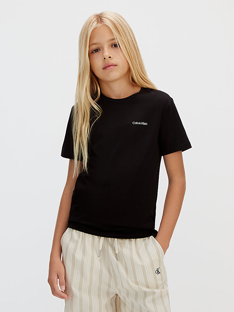 Çocuk Unisex Chest Logo T-shirt