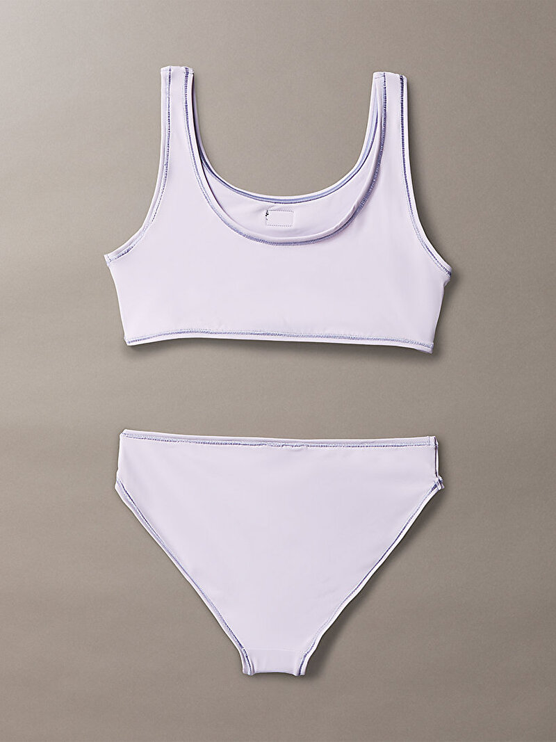 Calvin Klein Mor Renkli Kız Çocuk Bralet Bikini Set