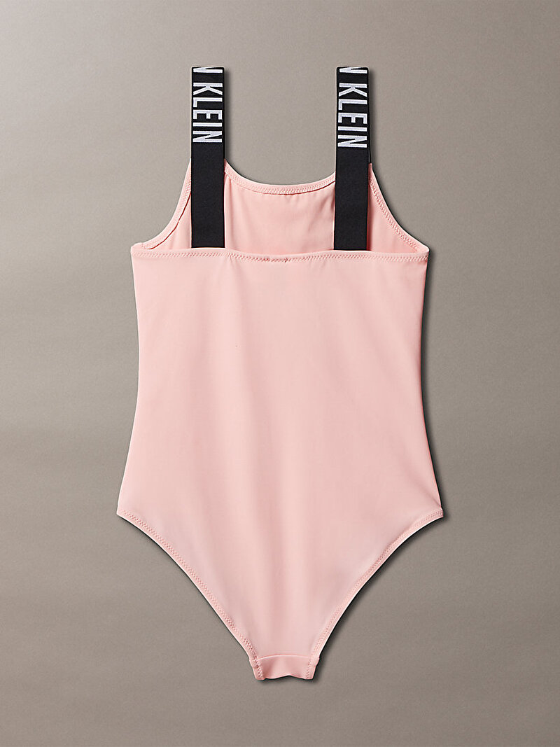 Calvin Klein Pembe Renkli Kız Çocuk Mayo