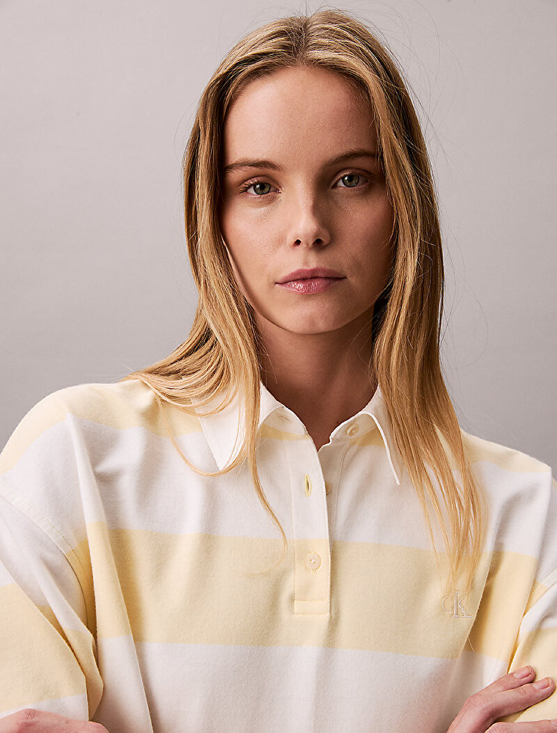 Calvin Klein Çok renkli Renkli Kadın Varsity Stripe Elbise